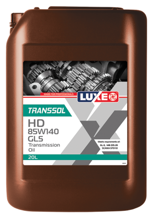 Масло трансмиссионное LUXE TRANSSOL HD 85W140 GL-5 20л